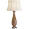 V8875 - Spotted Brown and Chocolate Glass Table Lamp