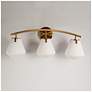 3_Vabatahtlik 3-Light Opal Glass Bath Vanity Light more views