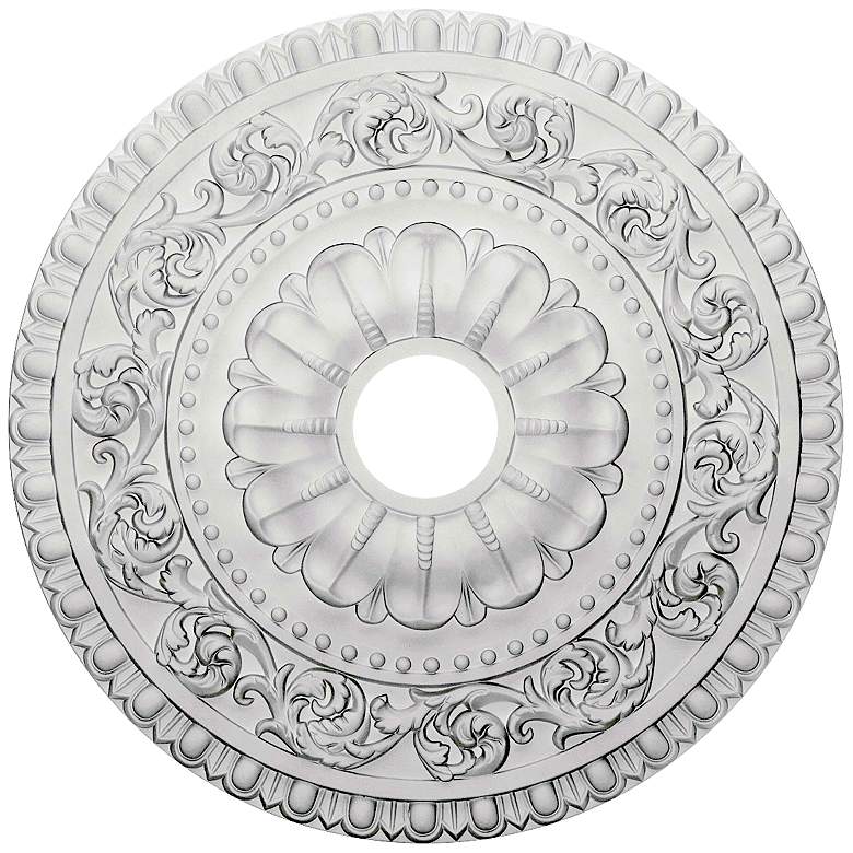 Image 1 Vaduz 23 1/2 inch Wide Primed Round Ceiling Medallion