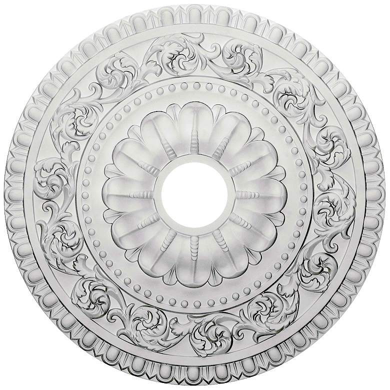 Image 1 Vaduz 23 1/2" Wide Primed Round Ceiling Medallion