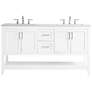 2_Vaedra 60" Wide White 2-Drawer 4-Door Double Sink Vanity