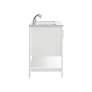 Vaedra 60" Wide White 2-Drawer 4-Door Double Sink Vanity