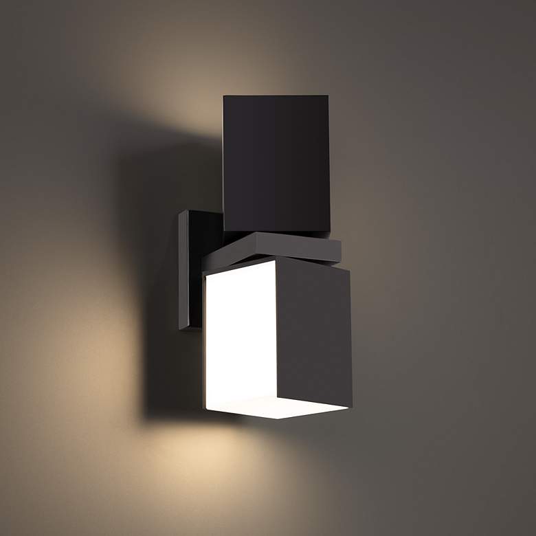Image 1 Vaiation 12.5"H x 4.38"W 6-Light Outdoor Wall Light in Black