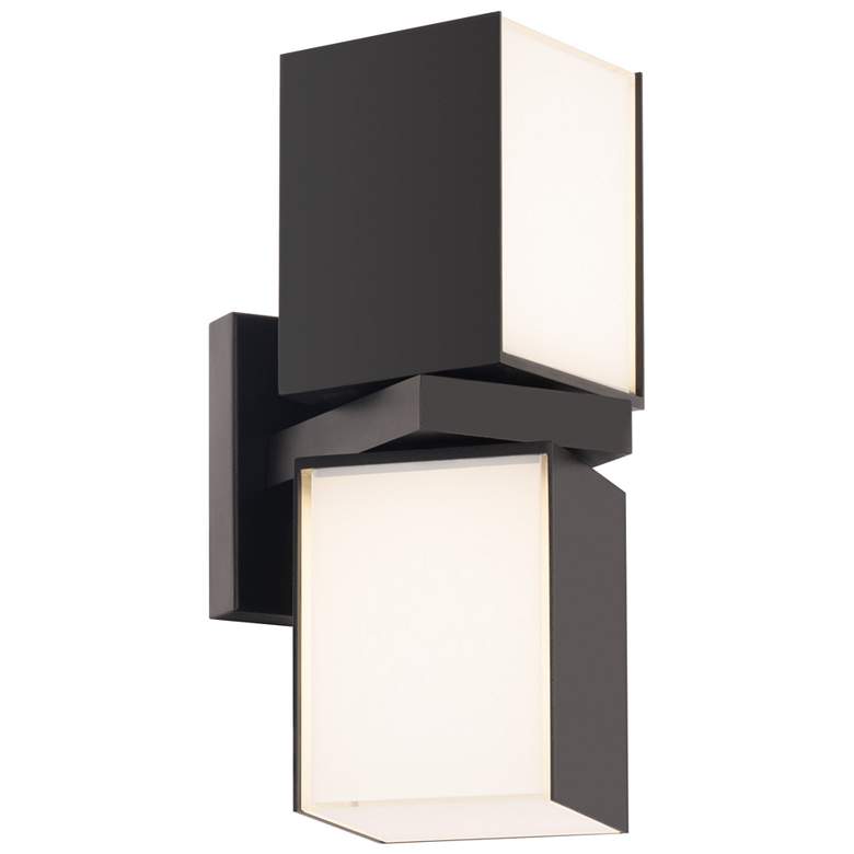 Image 1 Vaiation 12.5"H x 4.38"W 6-Light Outdoor Wall Light in Black