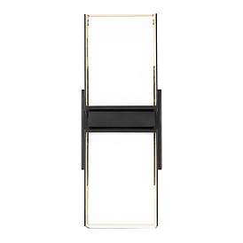 Image3 of Vaiation 12.5"H x 4.38"W 6-Light Outdoor Wall Light in Black more views