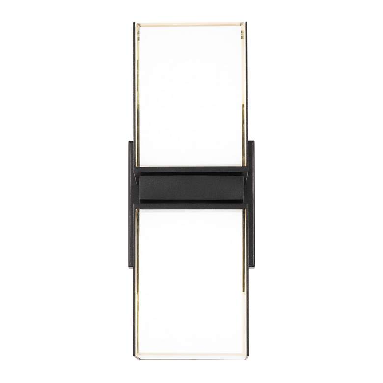 Image 3 Vaiation 12.5"H x 4.38"W 6-Light Outdoor Wall Light in Black more views