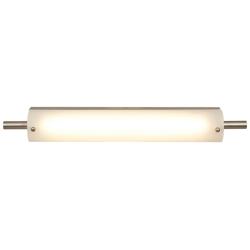 Vail 22 1/2&quot; Wide Brushed Steel Opal Glass LED Bath Light