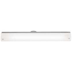Vail 25 1/2&quot; Wide Brushed Steel Opal Glass LED Bath Light