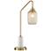 Vaile Modern Marble and Glass USB Desk Lamp by Possini Euro Design