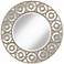 Vails Silver Circles 34 3/4" Round Wall Mirror