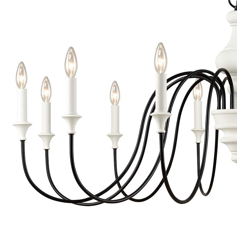 Image 3 Val de Loire 48" Wide 12-Light Chandelier - White more views