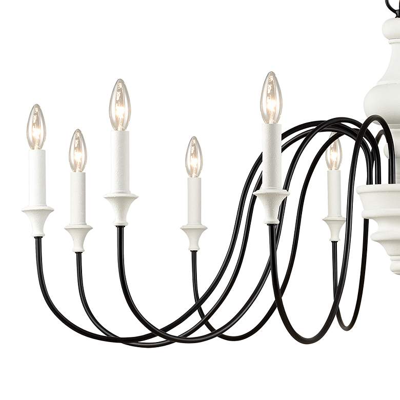 Image 2 Val de Loire 48 inch Wide 12-Light Chandelier - White more views