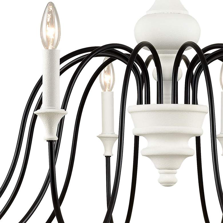 Image 3 Val de Loire 48 inch Wide 12-Light Chandelier - White more views