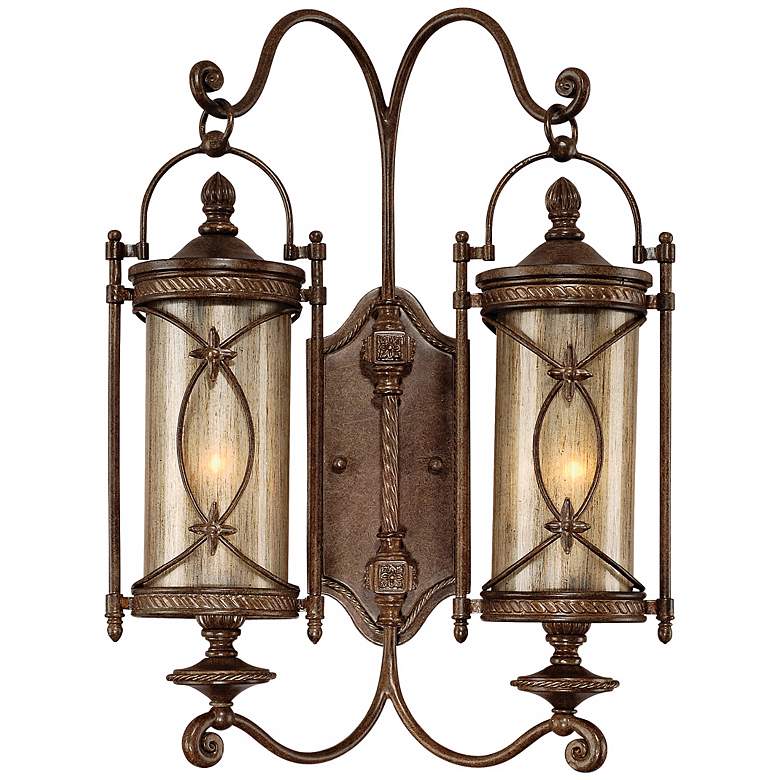 Image 1 Valais Collection 21 1/4" High Outdoor 2-Light Wall Lantern