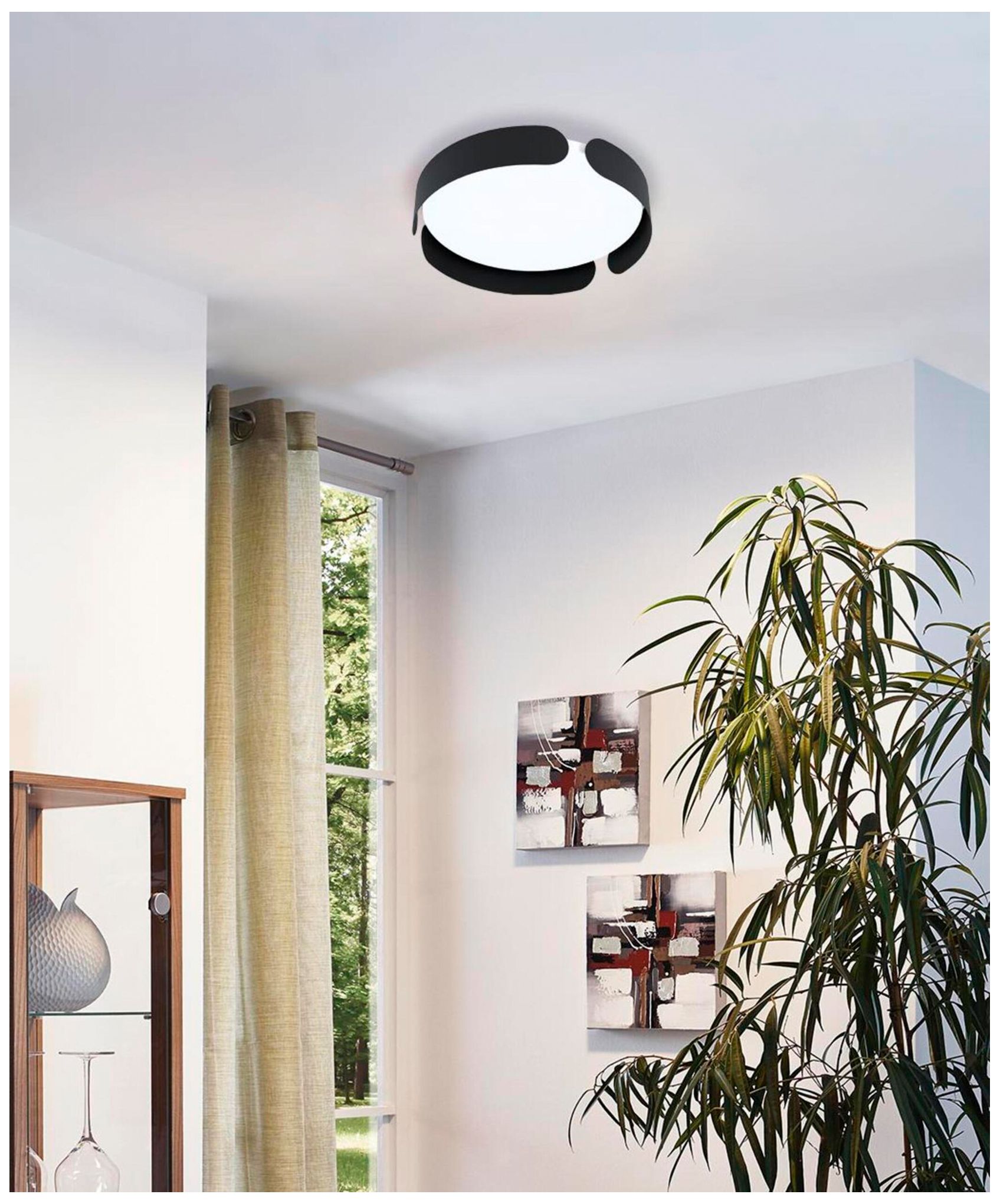 Image 2 Valcasotto Black LED Ceiling Light more views