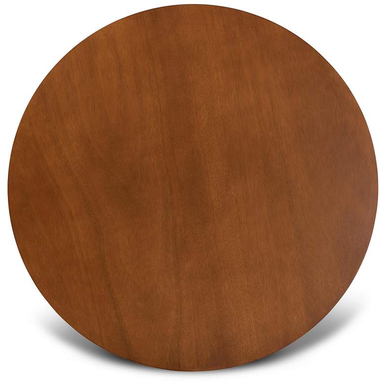 Image 6 Valda Walnut Brown Wood 5-Piece Dining Table and Chair Set more views