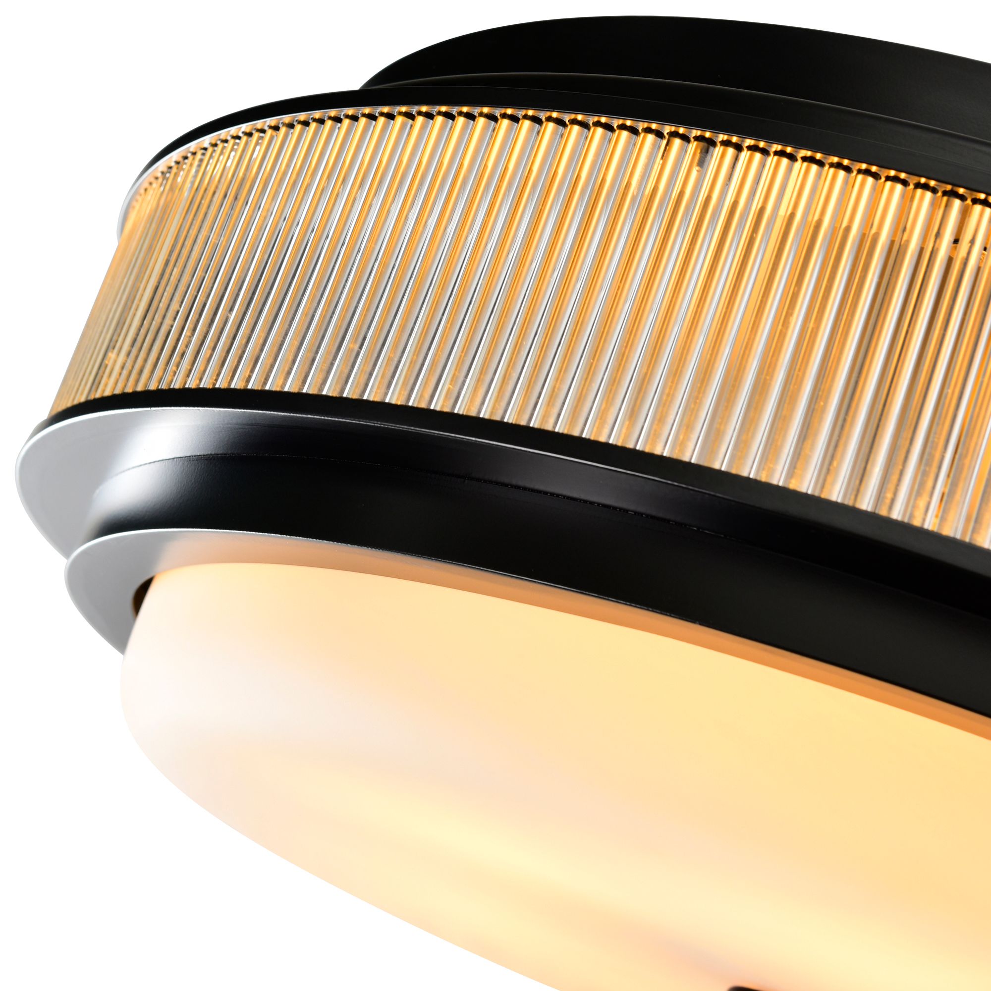 Image 5 Valdivia 4 Light 18in Black Flush Mount more views