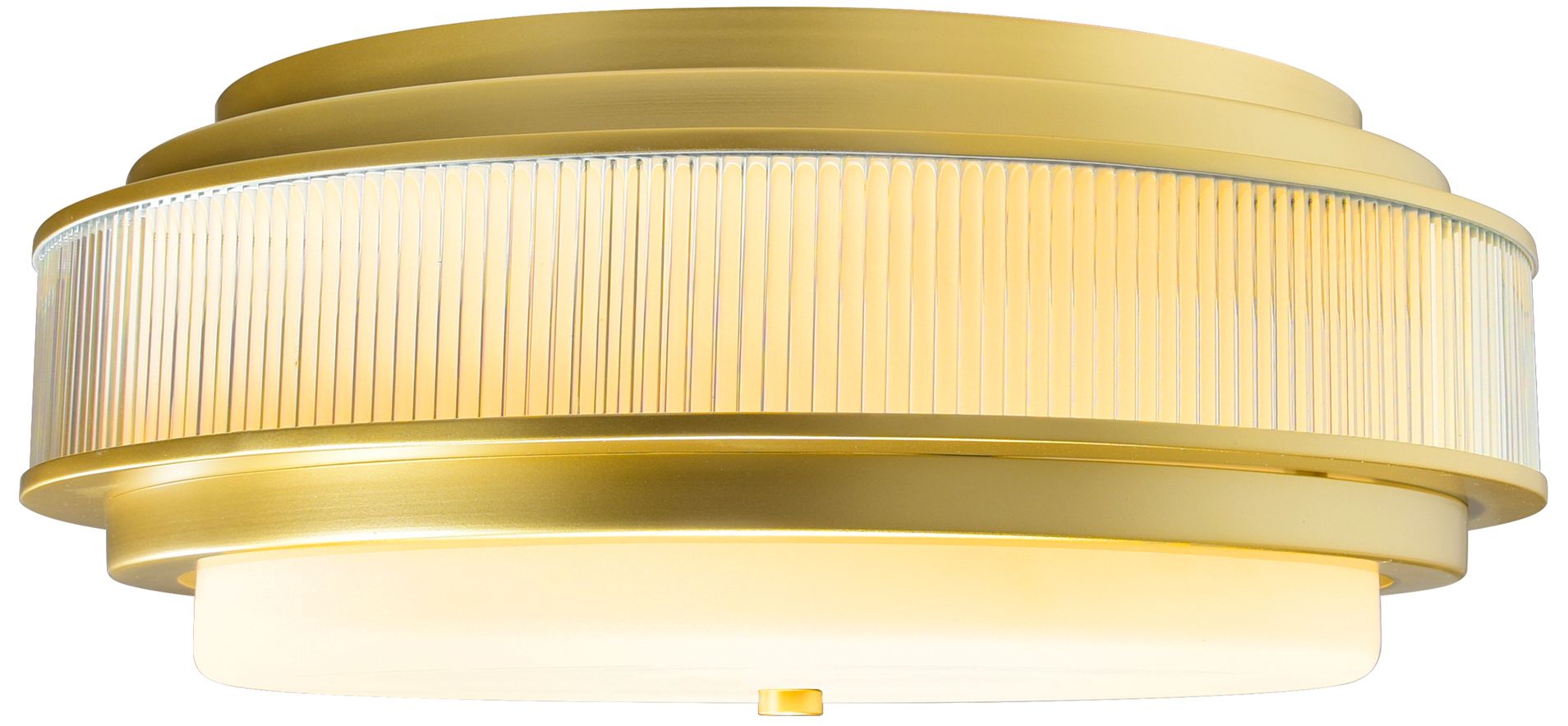 Valdivia 4 Light 18in Satin Gold Flush Mount