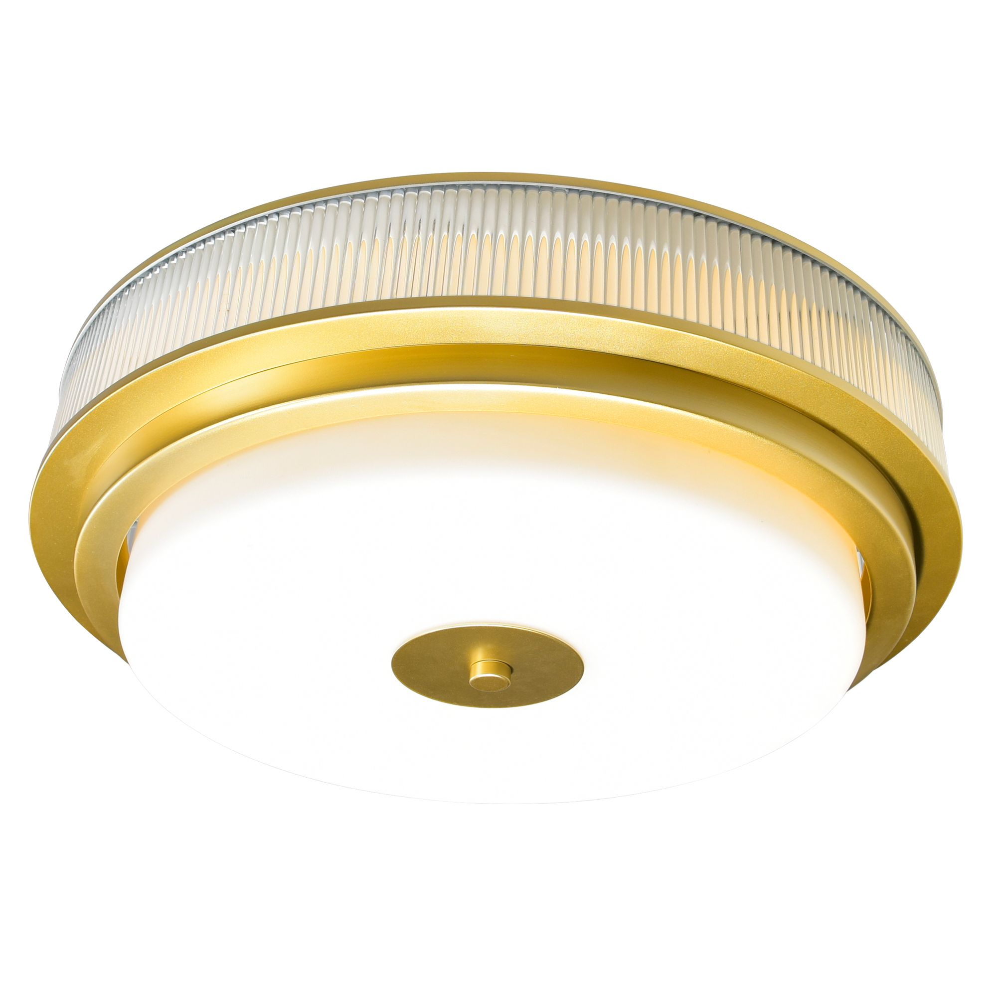 Image 2 Valdivia 4 Light 18in Satin Gold Flush Mount more views