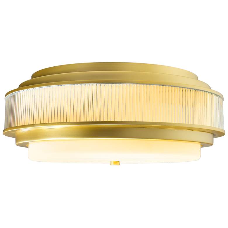 Image 1 Valdivia 4 Light Satin Gold Flush Mount