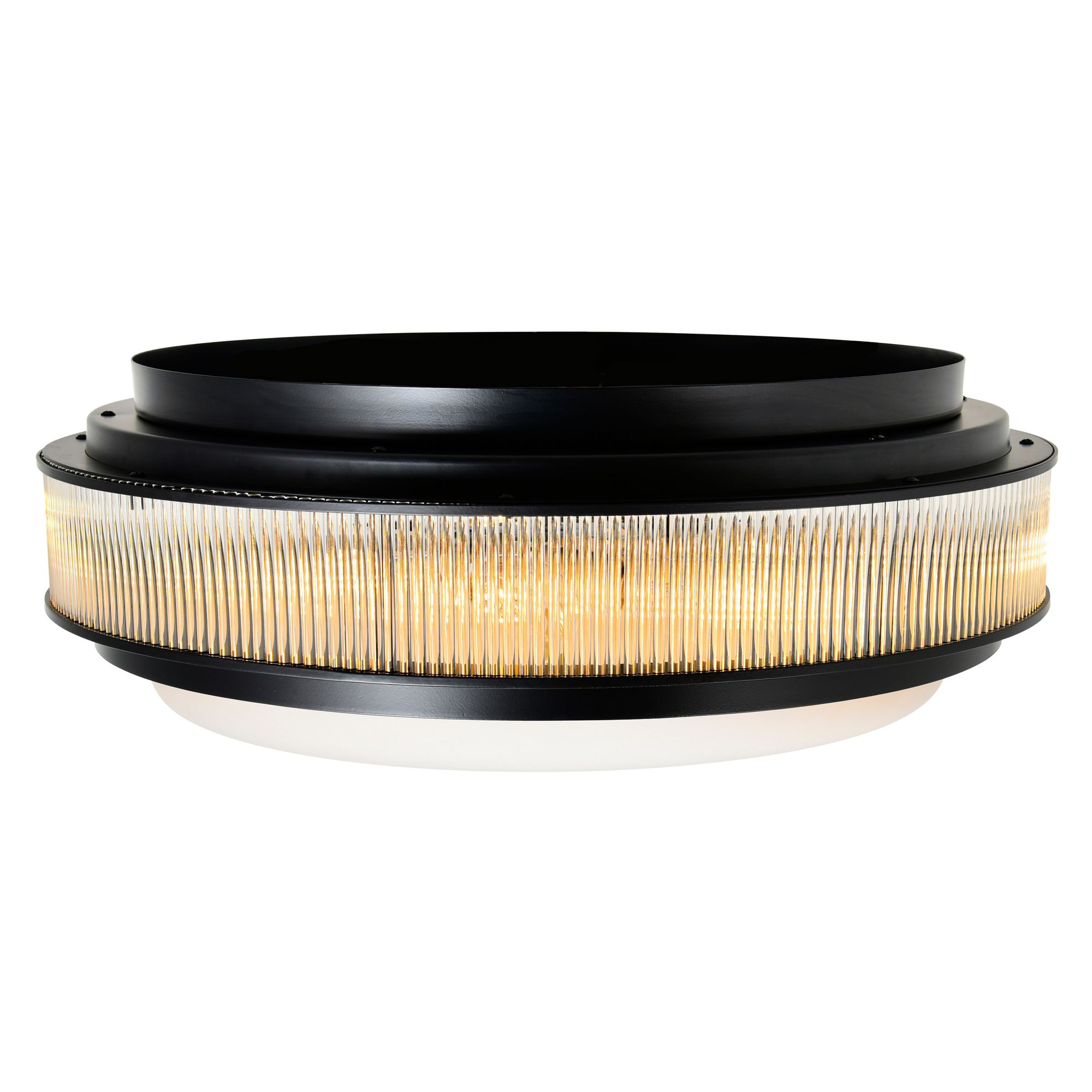 Image 3 Valdivia 5 Light 22in Black Flush Mount more views