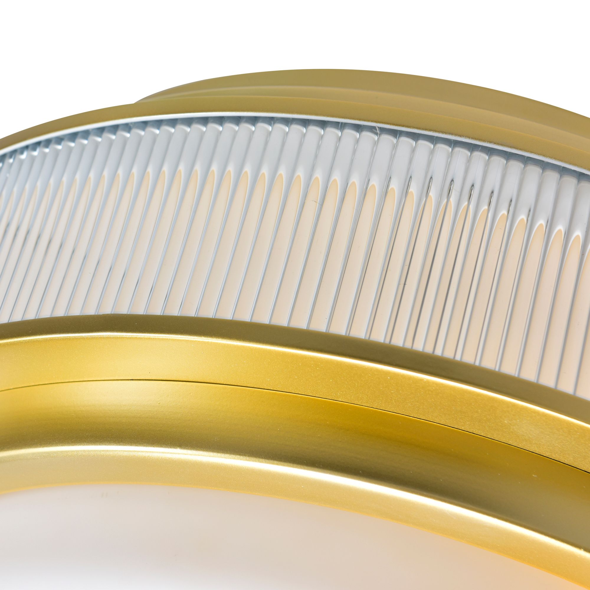 Image 4 Valdivia 5 Light 22in Satin Gold Flush Mount more views