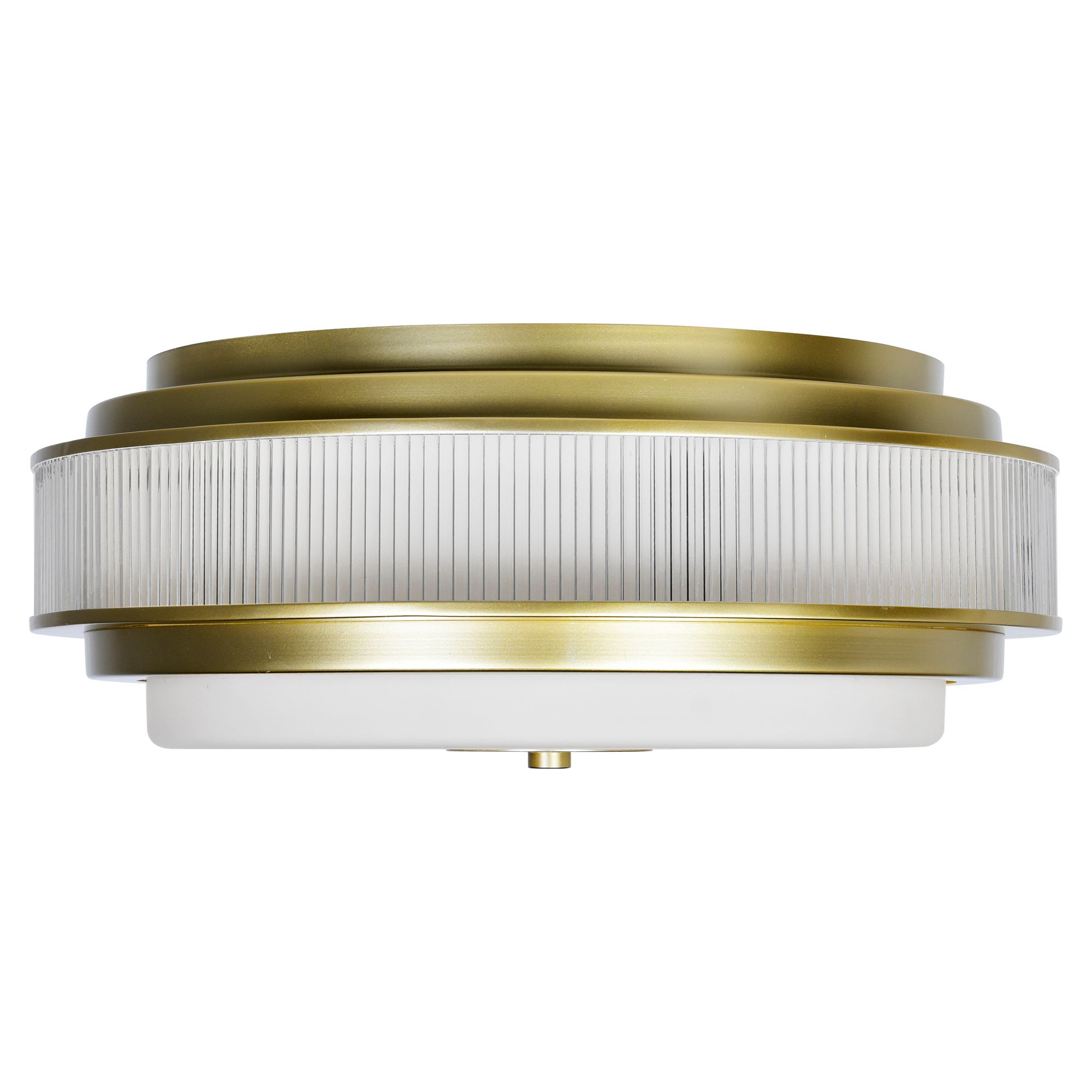 Image 5 Valdivia 5 Light 22in Satin Gold Flush Mount more views