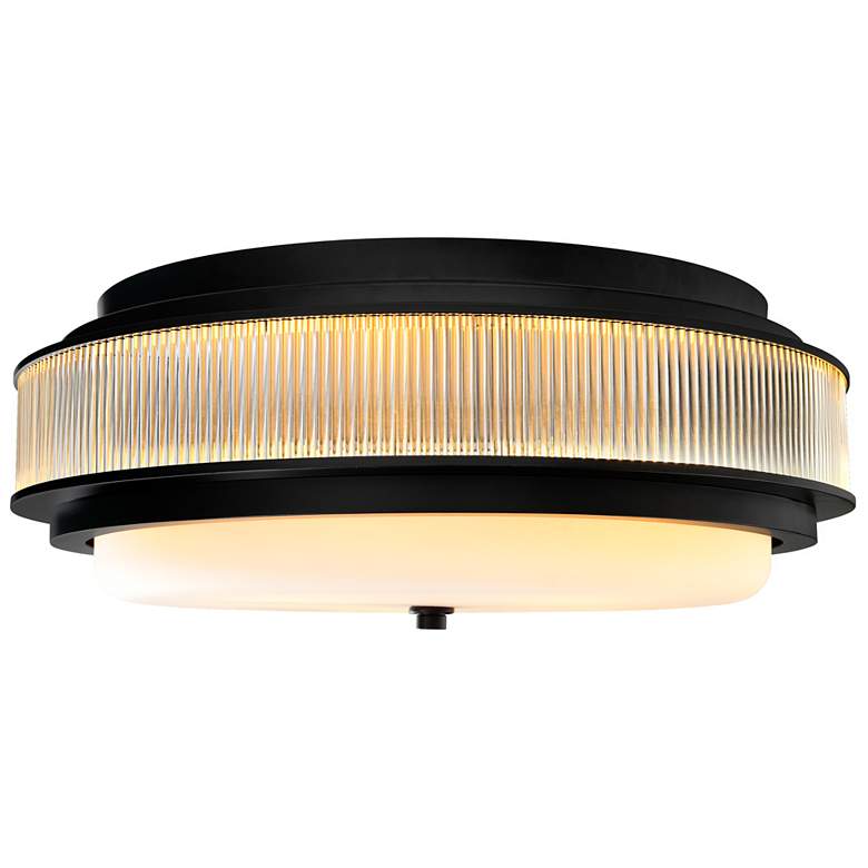 Image 1 Valdivia 5 Light Black Flush Mount