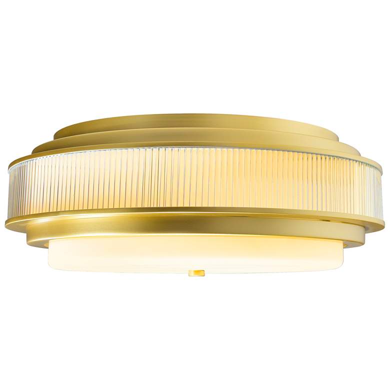 Image 1 Valdivia 5 Light Satin Gold Flush Mount