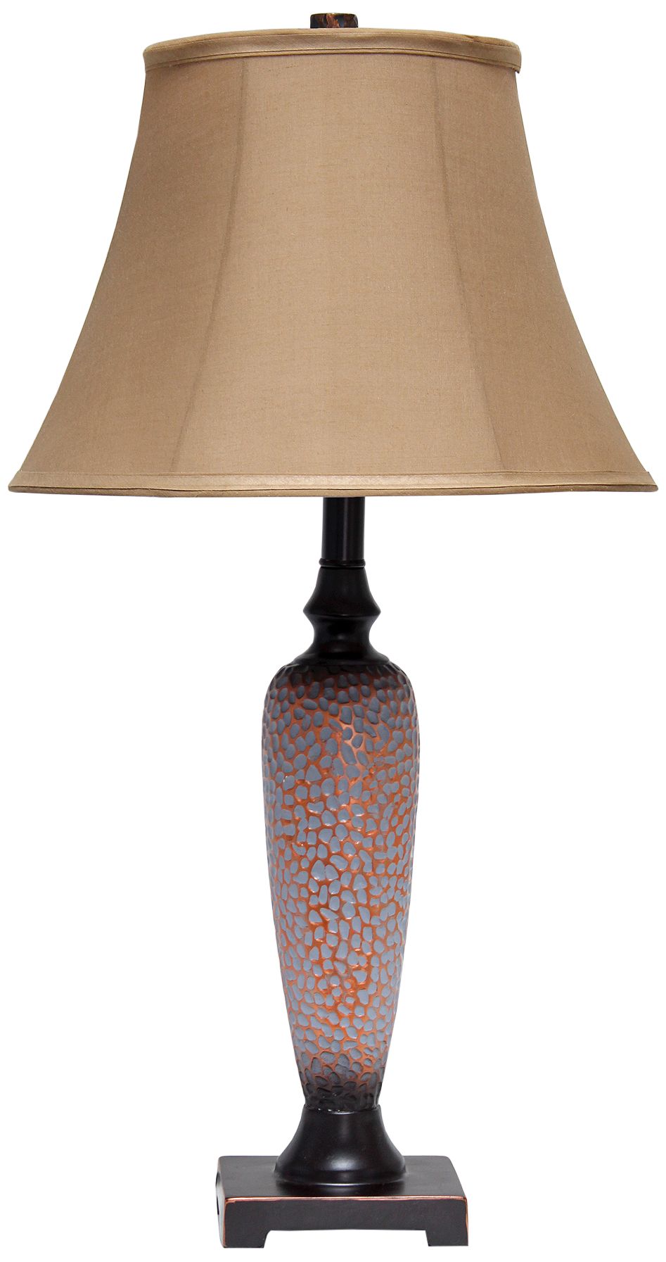 Valdivian Hammered Bronze 3-Piece Floor and Table Lamp Set