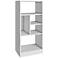 Valenca 35 1/2" High 5-Shelf White Wood Modern Bookcase