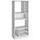 Valenca 53 1/4" High 8-Shelf White Modern Bookcase