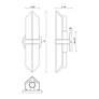 6_Valencia 15" High Vintage Brass 2-Light Wall Sconce more views