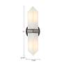 7_Valencia 15" High Vintage Brass 2-Light Wall Sconce more views