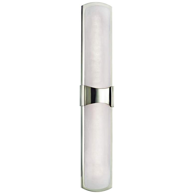 Image 2 Valencia 26 inch High Polished Nickel 2-LED Wall Sconce