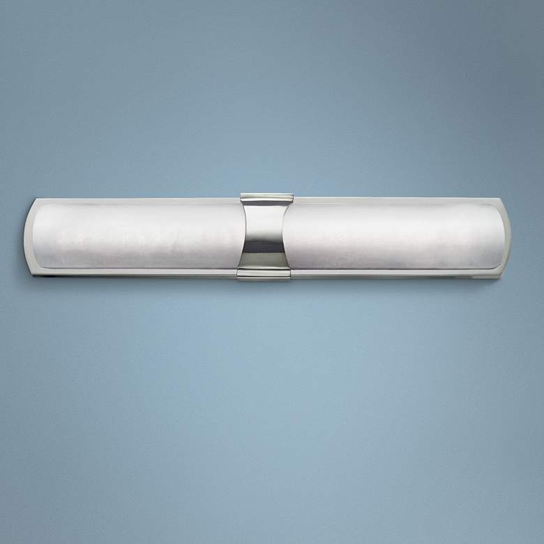 Image 1 Valencia 26 inch High Polished Nickel 2-LED Wall Sconce