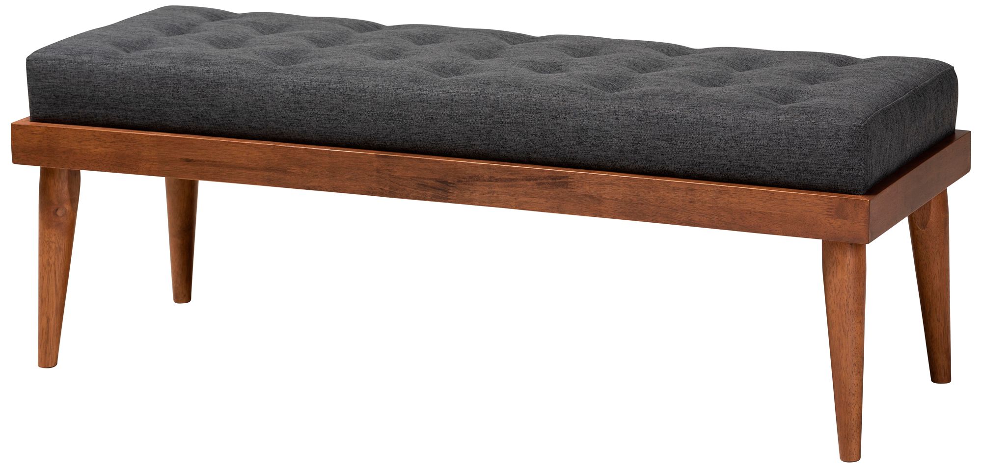 Valencia Dark Gray Fabric Queen Size 2-Piece Bedroom Set