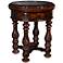 Valencia Dark Oak Round Chairside Table