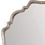 Valentia Oxidized Silver Rust Gray 32" Round Wall Mirror in scene