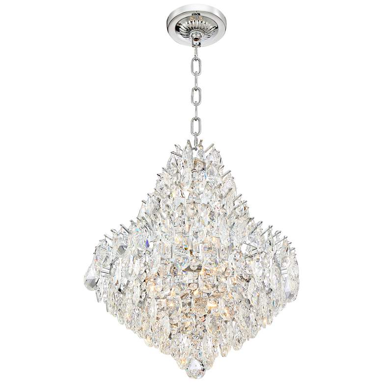 Valentina 16 1/2&quot; Wide Chrome and Crysta 10-Light Chandelier more views
