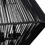 6_Valentina 18 1/4" High Natural Black Outdoor Hanging Light more views