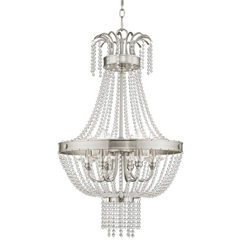 Image 3 Valentina 18 1/4" Wide Brushed Nickel 6-Light Chandelier