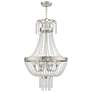 3_Valentina 18 1/4" Wide Brushed Nickel 6-Light Chandelier