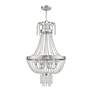 4_Valentina 18 1/4" Wide Brushed Nickel 6-Light Chandelier more views