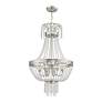 5_Valentina 18 1/4" Wide Brushed Nickel 6-Light Chandelier more views
