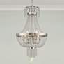 7_Valentina 18 1/4" Wide Brushed Nickel 6-Light Chandelier more views