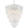 Valentina 19 1/2" Wide Chrome and Crystal 10-Light Chandelier