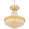 Valentina 19 1/2" Wide Gold and Crystal Chandelier by Inspire Me Home