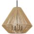 Valentina 21" Wide 4-Light Natural Raphia Rope Modern Pendant