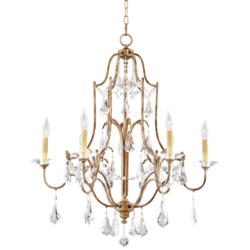 Valentina 28 1/2&quot; Oxidized Bronze Traditional Crystal Chandelier